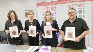 Foto de familia de la presentación del estudio "Riesgos asociados a la digitalización y su prevención"