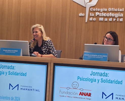 Ponentes en la Jornada Psicología y Solidaridad celebrada en COP Madrid el 20 de noviembre de 2024